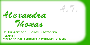 alexandra thomas business card